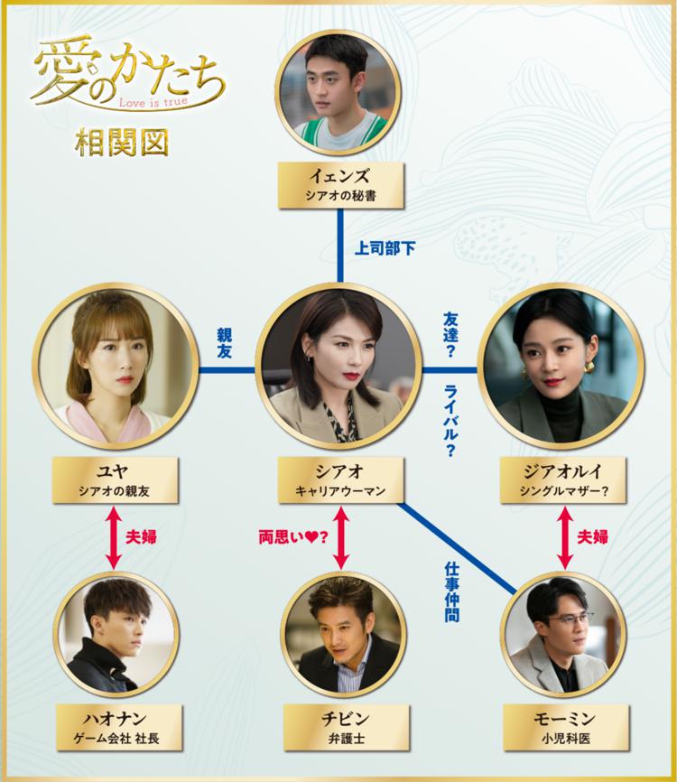 愛のかたち～Love is true～　相関図